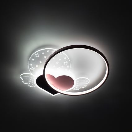 Brilagi - LED Dziecięca lampa sufitowa LOVE LED/48W/230V 3000/4500/6000K różowa