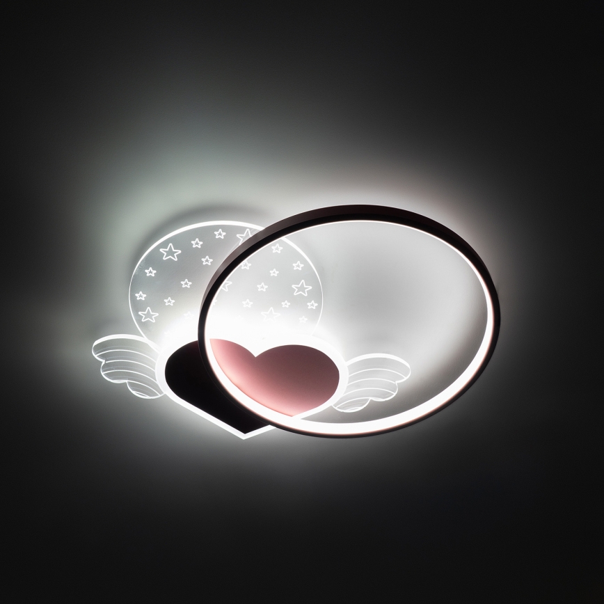 Brilagi - LED Dziecięca lampa sufitowa LOVE LED/48W/230V 3000/4500/6000K różowa
