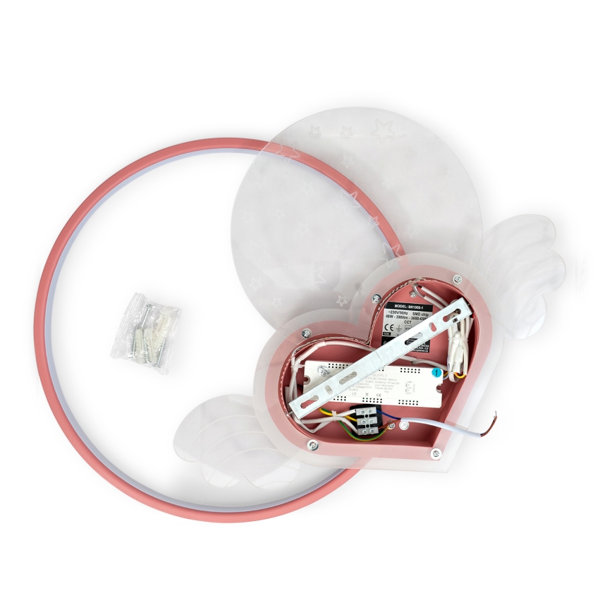 Brilagi - LED Dziecięca lampa sufitowa LOVE LED/48W/230V 3000/4500/6000K różowa