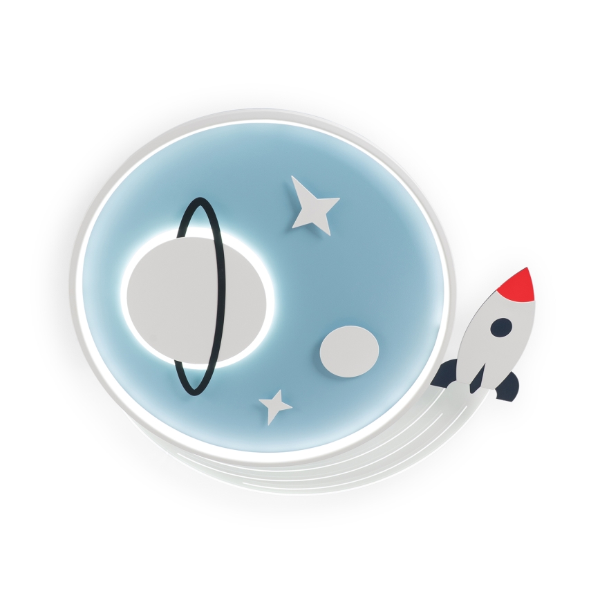 Brilagi - LED Dziecięcy plafon STARSHIP LED/64W/230V 3000/4500/6000K niebieski