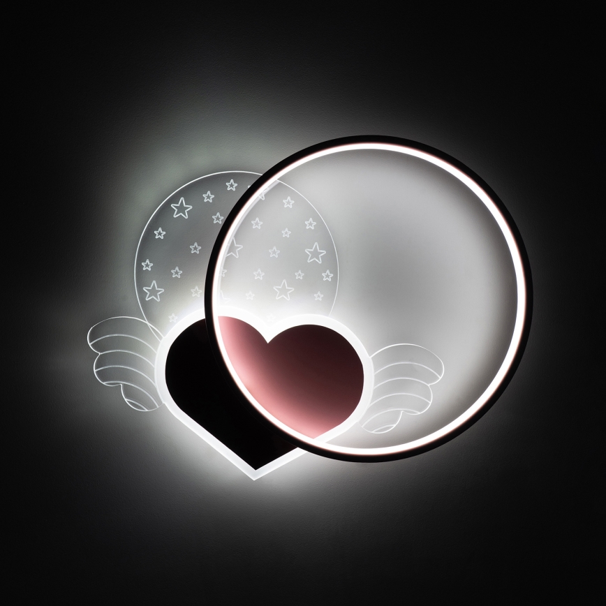 Brilagi - LED dziecięca oprawa sufitowa LOVE LED/48W/230V 3000/4500/6000K różowa