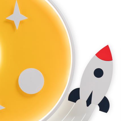 Brilagi - LED dziecięca lampa sufitowa STARSHIP LED/64W/230V 3000/4500/6000K żółta