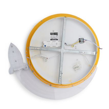 Brilagi - LED dziecięca lampa sufitowa STARSHIP LED/64W/230V 3000/4500/6000K żółta
