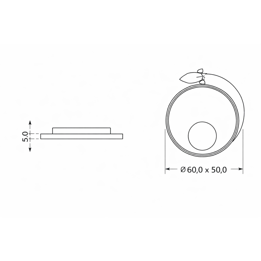 Brilagi - LED dziecięca lampa sufitowa STARSHIP LED/64W/230V 3000/4500/6000K żółta