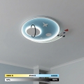 Brilagi - LED Dziecięcy plafon STARSHIP LED/64W/230V 3000/4500/6000K niebieski