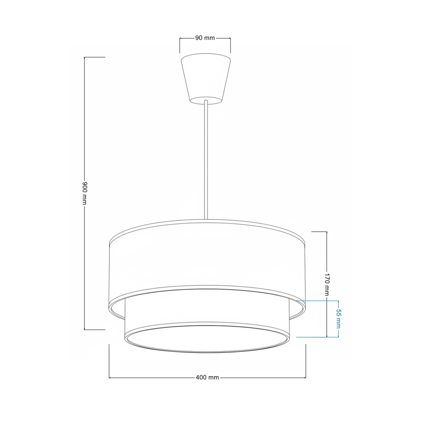 Brilagi - LED Dziecięcy żyrandol na lince BOBO 1xE27/10W/230V śr. 40 cm różowy/wróżki