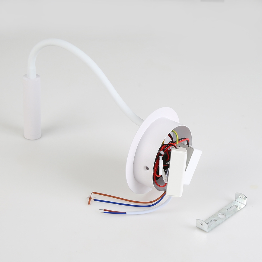 Brilagi - LED Elastyczna lampa naścienna z portem USB MAYA LED/3W/230V 4000K biała