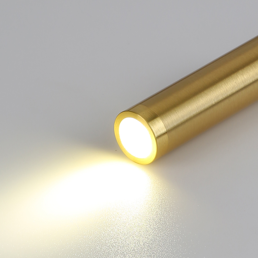 Brilagi -LED Elastyczna lampa naścienna z portem USB MAYA LED/3W/230V czarna/złota