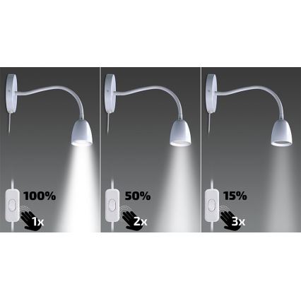 Brilagi - Regulowana jasność LED Elastyczna lampka LED/4W/230V biała