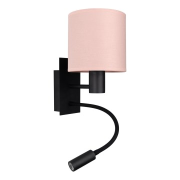 Brilagi - LED elastyczny kinkiet BOBO 1xE27/25W/230V + LED/3W czarny/różowy