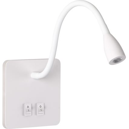 Brilagi - LED Elastyczny kinkiet MAYA Double LED/4W/230V + LED/3W biały