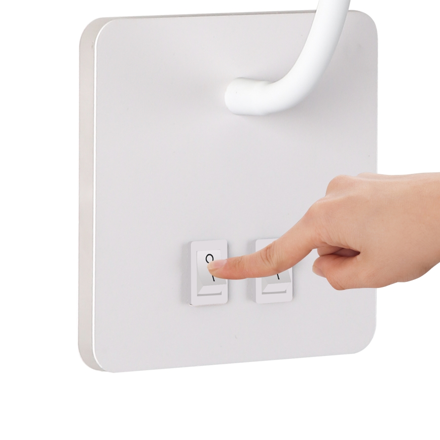 Brilagi - LED Elastyczny kinkiet MAYA Double LED/4W/230V + LED/3W biały