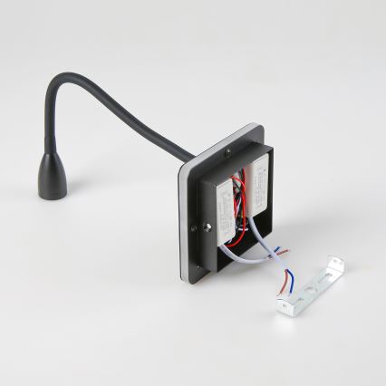 Brilagi - LED Elastyczny kinkiet MAYA Double LED/4W/230V + LED/3W czarny