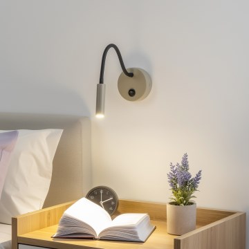 Brilagi - LED Elastyczny kinkiet MAYA LED/3W/230V 4000K beżowy