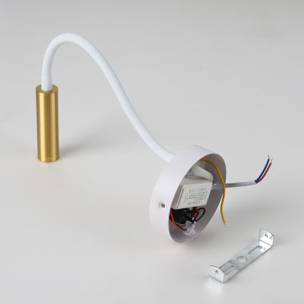Brilagi - LED Elastyczny kinkiet MAYA LED/3W/230V 4000K biały/złoty