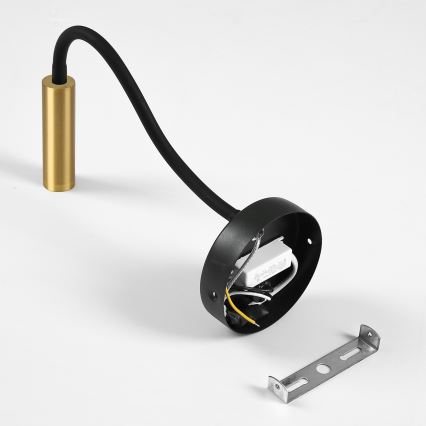 Brilagi - LED Elastyczny kinkiet MAYA LED/3W/230V 4000K czarny/złoty