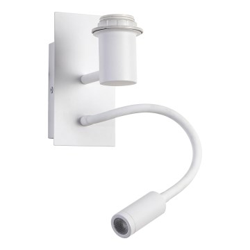 Brilagi - LED Elastyczny kinkiet NUBILA 1xE27/25W/230V + LED/3W biały
