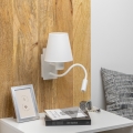 Brilagi - LED Elastyczny kinkiet NUBILA 1xE27/25W/230V + LED/3W biały