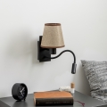 Brilagi - LED Elastyczny kinkiet NUBILA 1xE27/25W/230V + LED/3W czarny/brązowy