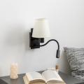 Brilagi - LED Elastyczny kinkiet NUBILA 1xE27/25W/230V + LED/3W czarny/kremowy
