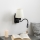 Brilagi - LED Elastyczny kinkiet NUBILA 1xE27/25W/230V + LED/3W czarny/kremowy