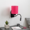 Brilagi - LED Elastyczny kinkiet NUBILA 1xE27/25W/230V + LED/3W czarny/różowy