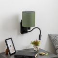 Brilagi - LED Elastyczny kinkiet NUBILA 1xE27/25W/230V + LED/3W czarny/zielony