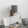 Brilagi - LED Elastyczny kinkiet NUBILA 1xE27/25W/230V + LED/3W matowy chrom/antracyt