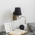 Brilagi - LED Elastyczny kinkiet NUBILA 1xE27/25W/230V + LED/3W matowy chrom/czarny