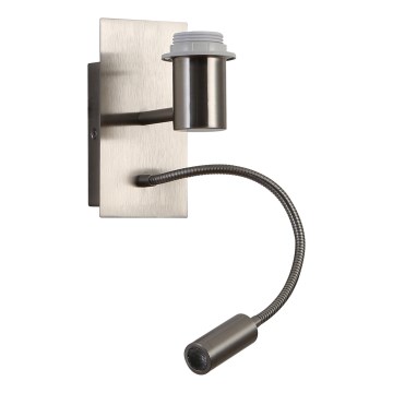 Brilagi - LED Elastyczny kinkiet NUBILA 1xE27/25W/230V + LED/3W matowy chrom