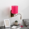 Brilagi - LED Elastyczny kinkiet NUBILA 1xE27/25W/230V + LED/3W mosiądz/różowy