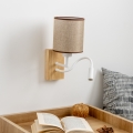 Brilagi - LED Elastyczny kinkiet NUBILA WOOD 1xE27/25W/230V + LED/3W dąb/brązowy