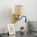 Brilagi - LED Elastyczny kinkiet NUBILA WOOD 1xE27/25W/230V + LED/3W dąb/jasnobrązowy