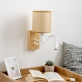 Brilagi - LED Elastyczny kinkiet NUBILA WOOD 1xE27/25W/230V + LED/3W dąb/jasnobrązowy