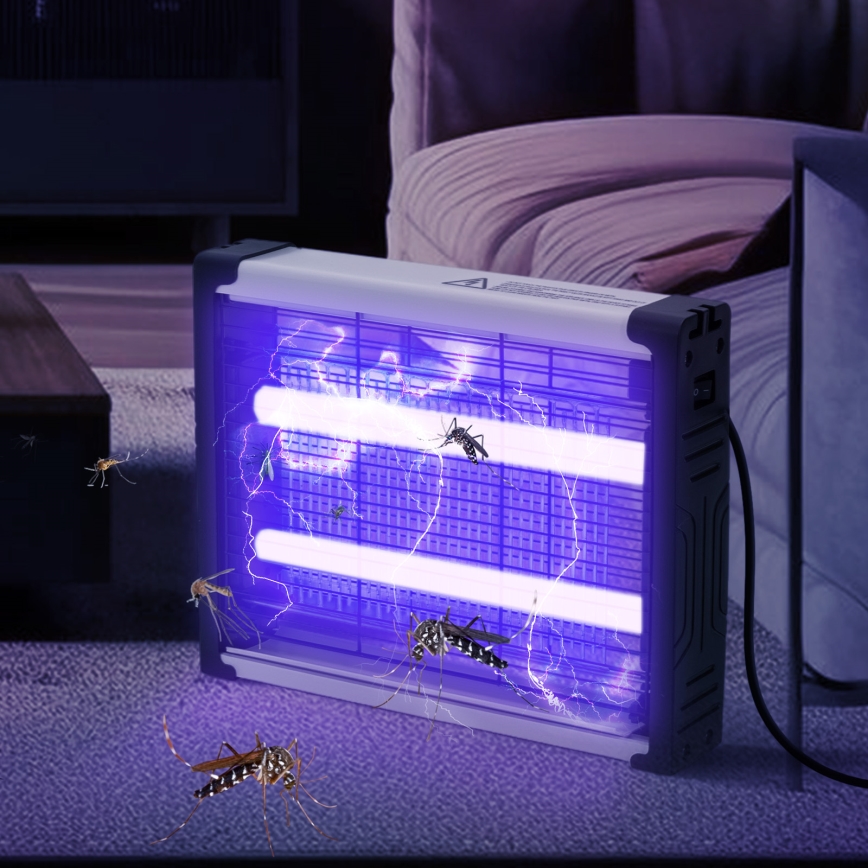 Brilagi - LED Elektryczny łapacz owadów UV 2xLED/7,5W/230V 90 m2