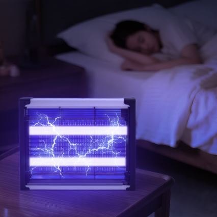Brilagi - LED Elektryczny łapacz owadów UV 2xLED/7,5W/230V 90 m2