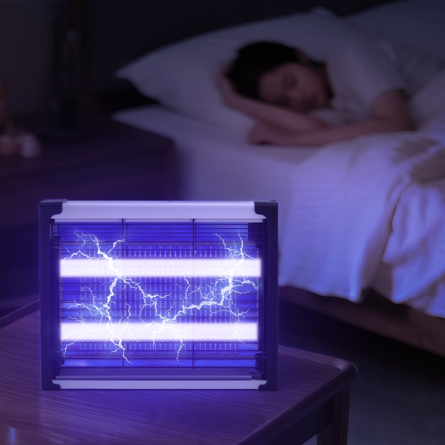 Brilagi - LED Elektryczny łapacz owadów UV 2xLED/7,5W/230V 90 m2
