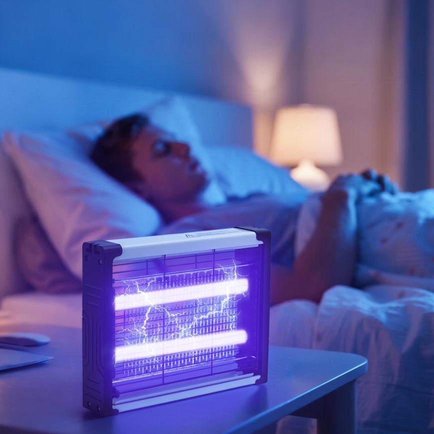 Brilagi - LED Elektryczny łapacz owadów UV 2xLED/7,5W/230V 90 m2