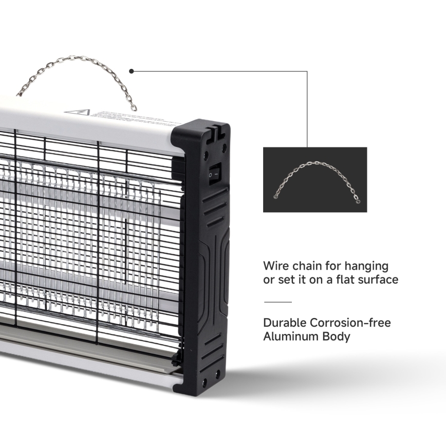 Brilagi - LED Elektryczny łapacz owadów UV 2xLED/7,5W/230V 90 m2