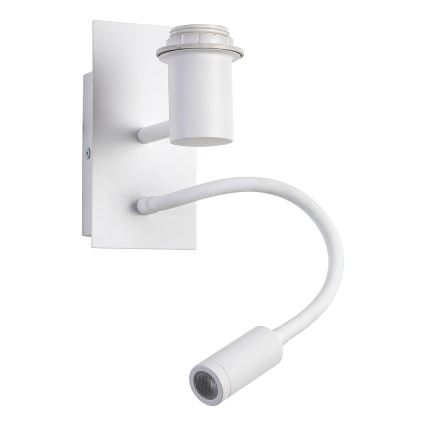 Brilagi - LED elastyczny kinkiet NUBILA 1xE27/25W/230V + LED/3W biały/pomarańczowy