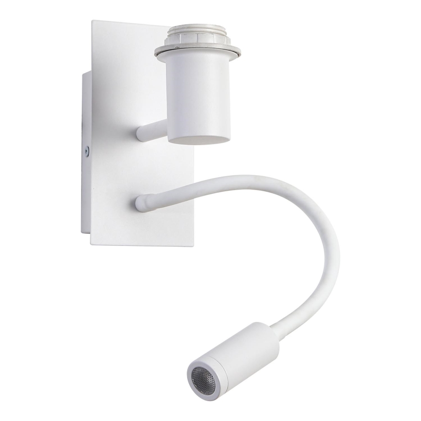 Brilagi - LED elastyczny kinkiet NUBILA 1xE27/25W/230V + LED/3W biały/pomarańczowy
