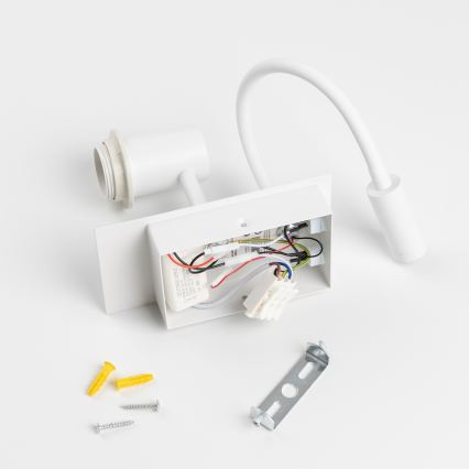 Brilagi - LED elastyczny kinkiet NUBILA 1xE27/25W/230V + LED/3W biały/pomarańczowy
