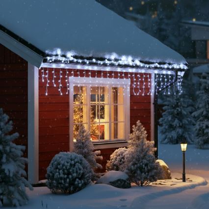 Brilagi - LED girlanda zewnętrzna 400xLED/8 funkcji 23m IP44 zimna biel