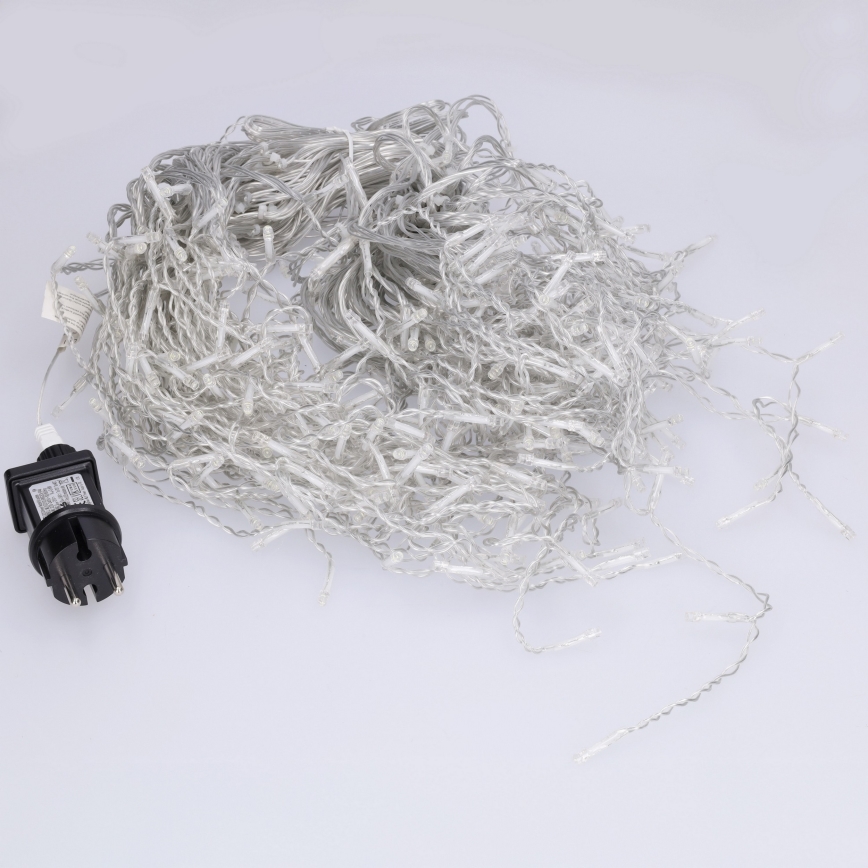 Brilagi - LED girlanda zewnętrzna 400xLED/8 funkcji 23m IP44 zimna biel