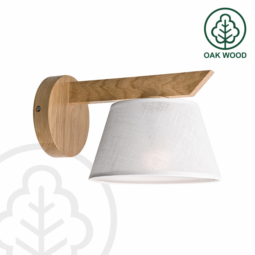 Brilagi - LED  Kinkiet ANTHONY 1xE14/40W/230V dąb/biały