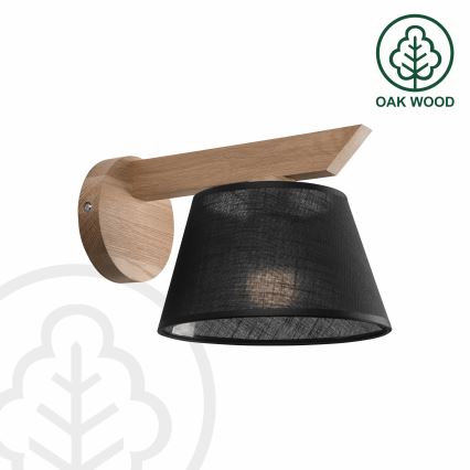 Brilagi - LED  Kinkiet ANTHONY 1xE14/40W/230V dąb/czarny