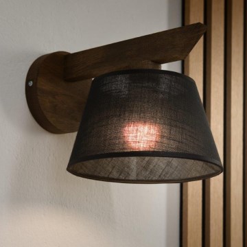 Brilagi - LED  Kinkiet ANTHONY 1xE14/40W/230V dąb/czarny