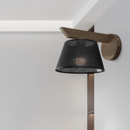 Brilagi - LED  Kinkiet ANTHONY 1xE14/40W/230V dąb/czarny