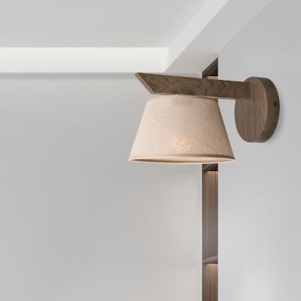 Brilagi - LED Kinkiet ANTHONY 1xE14/40W/230V dąb orzech/beżowy