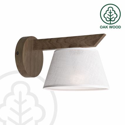 Brilagi - LED Kinkiet ANTHONY 1xE14/40W/230V dąb orzech/biały